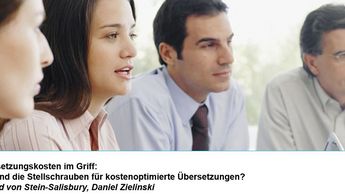 Vortrag tekom 2016: Übersetzungskosten im Griff
