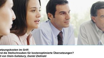 Vortrag tekom 2016: Übersetzungskosten im Griff