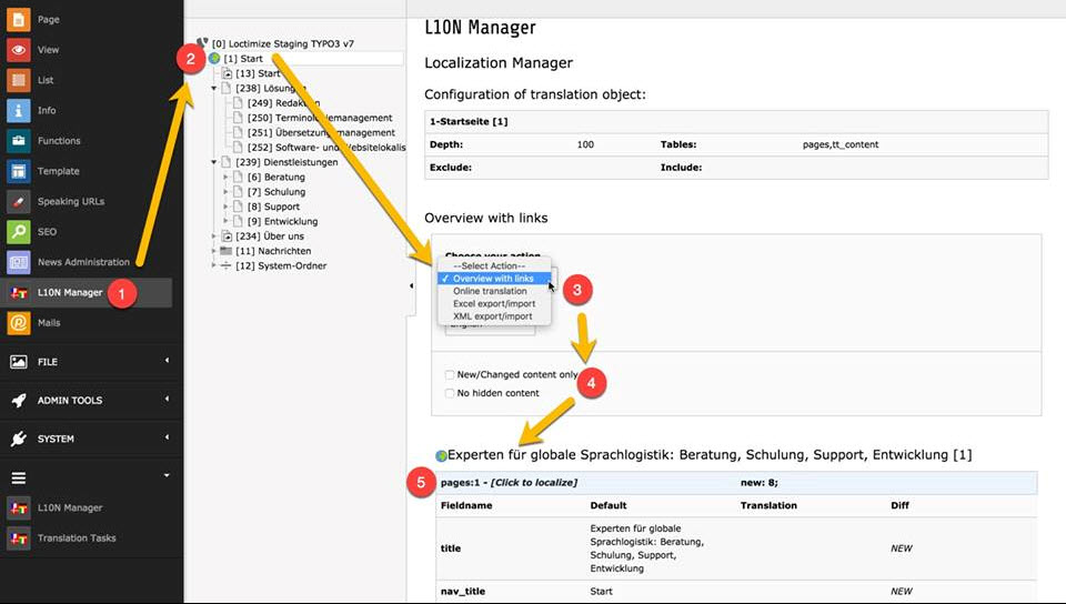 Loctimize TYPO3