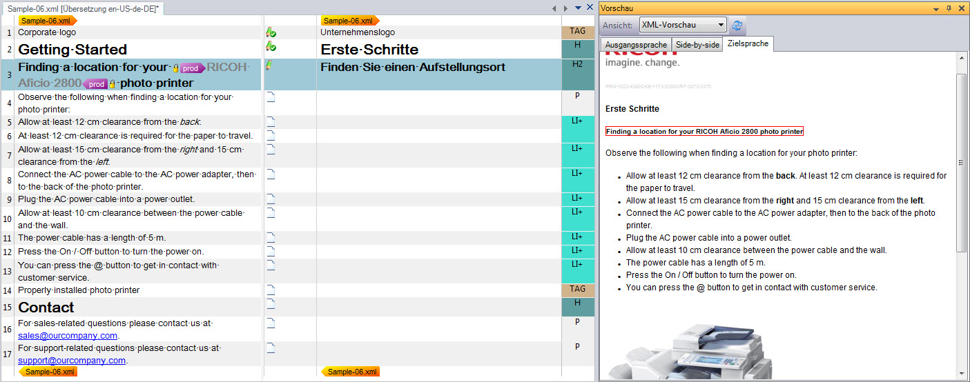 XML in SDL Trados Studio mit Dateityp